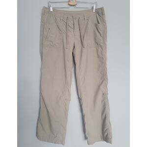 The North Face Hiking Pants Womens 14 Khaki Roll Tab Nylon 34x29